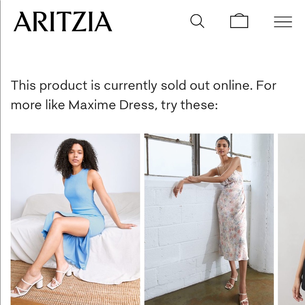 NWT Aritzia Wilfred Maxime Dress - Picture 7 of 10